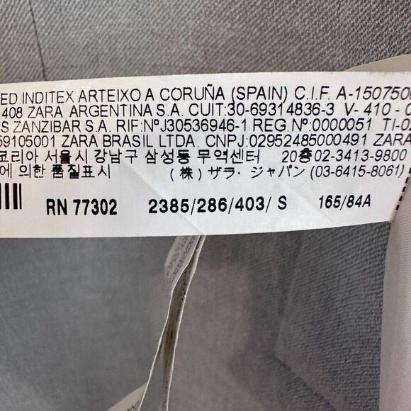 Zara Women's Light Blue Linen Viscose Blend Coat Size Small - Picture 11 of 11